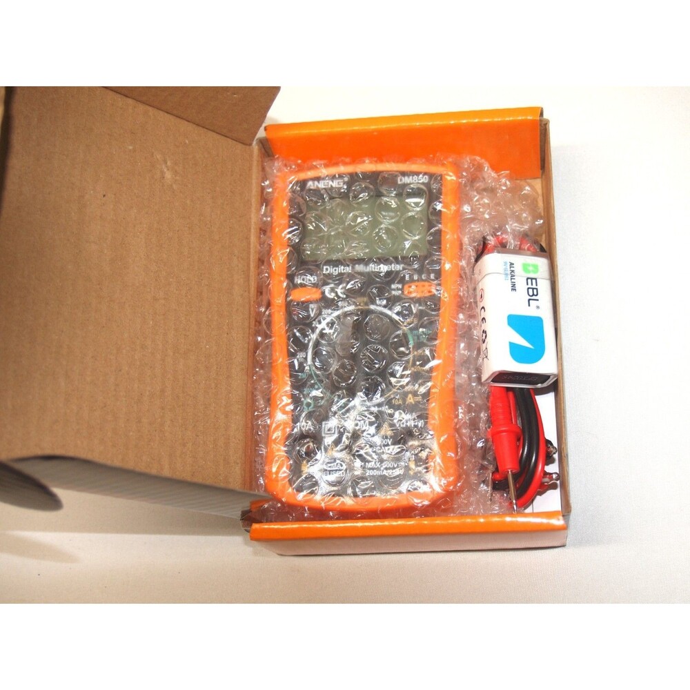 ANENG DM850 Auto Ranging Digital Multimeter AC/DC Voltage Current Ohm W/Battery - Picture 2 of 12